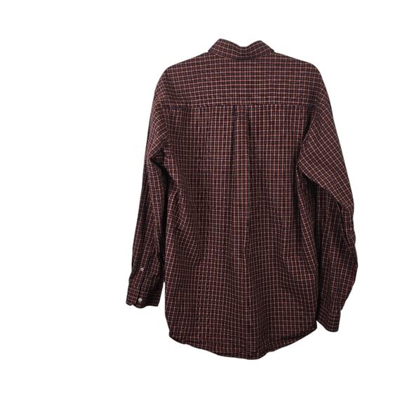 Cinch Mens Button Down Rust Plaid Cowboy Core Rodeo Western Long Sleeve Shirt M - Picture 2 of 12